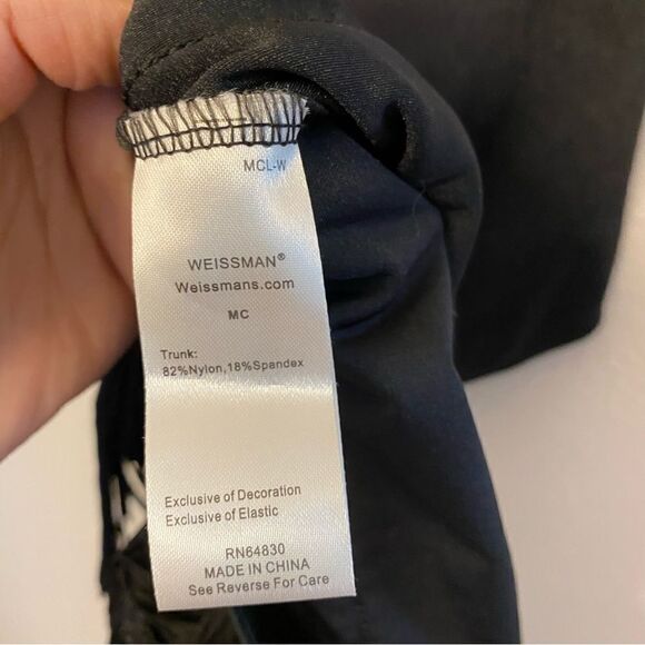 Weissman dance costume fringe 2 piece black Hermann's Boogie 13500 Child MC - Picture 11 of 13